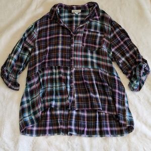Vintage America Boho Button Up Top